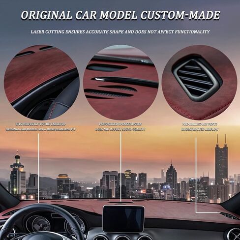 Anti-Glare Car Dashboard Cover for Chevrolet Equinox EV 2023-2026 (with HUD), Custom Fit Leather Dash Cover Mat, Heat Resistant Non-Slip Dashboard Protector for Car Truck SUV,D in Saudi Arabia