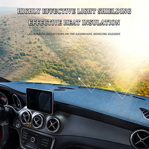 Anti-Glare Car Dashboard Cover for Chevrolet Equinox EV 2023-2026 (with HUD), Custom Fit Leather Dash Cover Mat, Heat Resistant Non-Slip Dashboard Protector for Car Truck SUV,D in Saudi Arabia