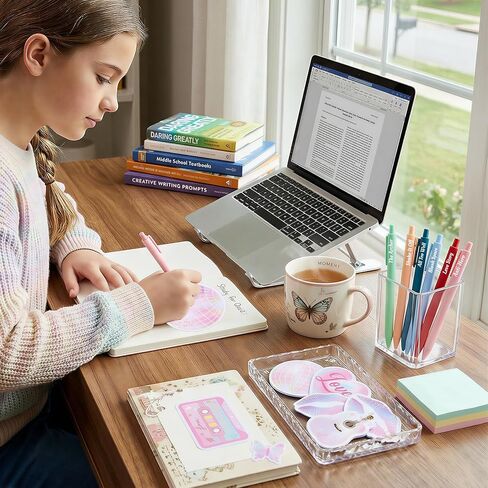12 Set Singer Sticky Notes with Cute Music-Inspired Gel Pens, Era’s Singer Self Stick Notes Memo Pads for Home School Birthday Party Favors Gifts Office Supplies for Music Fans in Saudi Arabia