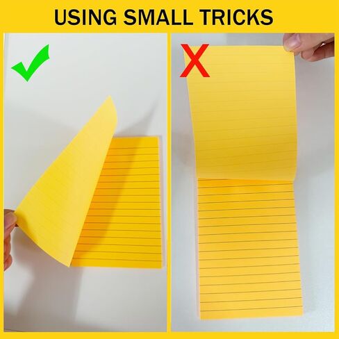 (8 Pads) Lined Sticky Notes 4x6 in Post, 8 Colors Self Sticky Notes Pad Its, Bright Post Stickies Colorful Big Rectangular Sticky Notes Ruled Stickies for Office, Home, School, Meeting, 45 Sheets/pad in Saudi Arabia