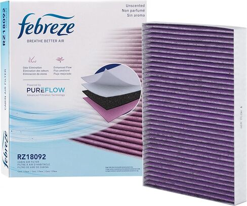 Febreze Odor Control HEPA Cabin Air Filter by PUREFLOW RZ18092H Fits 2011-2023 Dodge Charger 3.6L, 5.7L, Chrysler 300 3.6L, 5.7L, Challenger 3.6L, 5.7L, 6.4L; 2012-2023 Charger, 300 6.4L in Kuwait