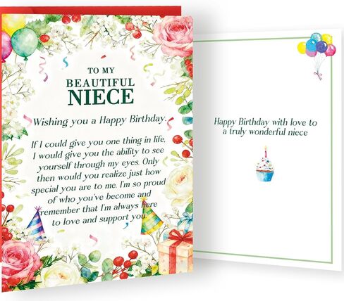 Son Birthday Card – Son Birthday Gift with Loving Message, Meaningful Birthday Card from Mom or Dad, Printed Message Inside, 8 x 5.3 Inches in Saudi Arabia