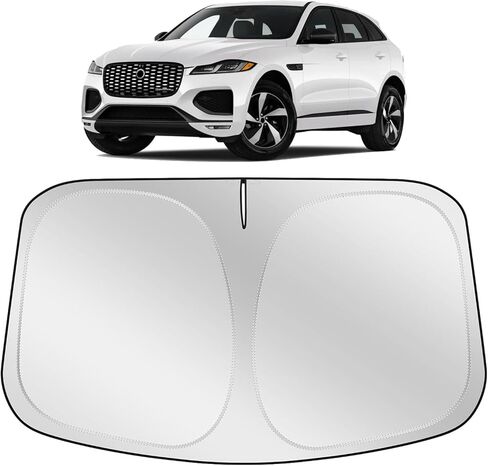 مظلة XHRING للزجاج الأمامي للشمس متوافقة مع جاكوار F-PACE F Pace 2026 2025 2024 2023 2022 2021 2020-2016 ملحقات نافذة السيارة الأمامية غطاء واقي الشمس in Kuwait
