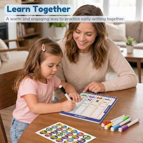 Handwriting Practice Writing Workbook for Kids Ages 3-6, Montessori Educational Learning Activities Book for Toddlers 3-6 Year Olds in Saudi Arabia