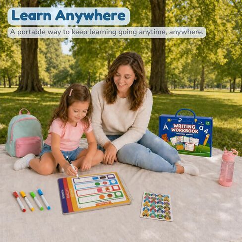 Handwriting Practice Writing Workbook for Kids Ages 3-6, Montessori Educational Learning Activities Book for Toddlers 3-6 Year Olds in Saudi Arabia