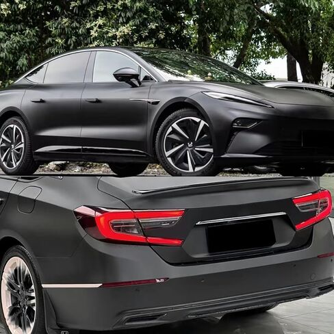 50FT X 5FT Matte Black Car Vinyl Wrap - Air Release Technology, Self - Healing, UV Resistant, Scratch Protection, Easy Install for Cars/Trucks/SUVs in Saudi Arabia