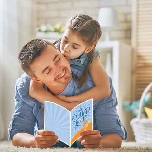WorldBazaar Bulk Fathers Day Cards with Envelopes 24 Pack Embossed Father’s Day Gift Card Gold Foil Best Dad Ever Cards Blank Inside in Kuwait