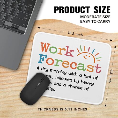 لوحة ماوس ذات حافة مخيطة ومضادة للانزلاق ومضحكة وساحرة من Work Forecast، لأجهزة الكمبيوتر اللاسلكية التي تعمل بالماوس والمكتب والمنزل، هدية فكاهة للمكتب لرئيس الموظفين والزملاء والأصدقاء in Kuwait
