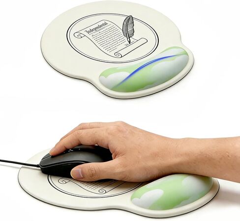 Ergonomic Mouse Pad with Gel Wrist Rest, Mousepad with Wrist Support, Non-Slip PU Base for Office/Gaming/Laptop, 8.46"x9.65" Desk Accessories, Relieve Wrist Pain,Black in Saudi Arabia