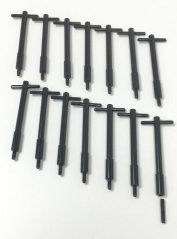 Muscle Car Black Anodized Aluminum Valve Cover T-Bar Set of 14 in Saudi Arabia