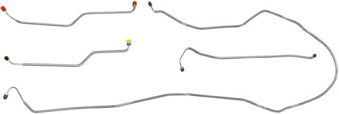Inline Tube Compatible with 1974-82 Chevrolet Corvette Power Front Brake Line Kit 4pc Stainless in Kuwait