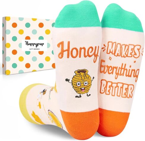 HAPPYPOP Funny Socks Men Women, Butter Socks Butter Gifts, Breakfast Socks Food Socks in Kuwait