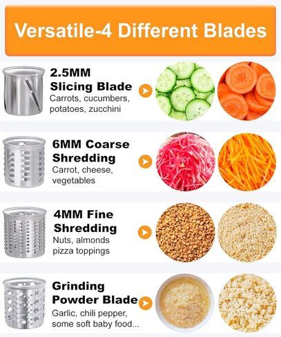 Slicer Shredder Attachment for KitchenAid Mixers, Stainless Steel Large Salad Maker,Cheese Grater Accessories with 3 Thick Blades,Dishwasher Safe in Saudi Arabia