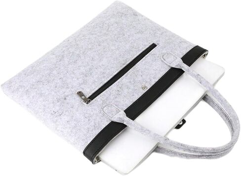 Felt Laptop Sleeve with Handle for Laptop, Minimalist Felt Computer Case for Women, Lightweight Portable Laptop Tote in Kuwait