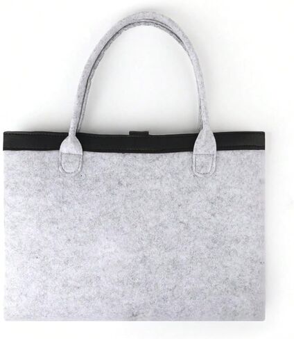 Felt Laptop Sleeve with Handle for Laptop, Minimalist Felt Computer Case for Women, Lightweight Portable Laptop Tote in Kuwait