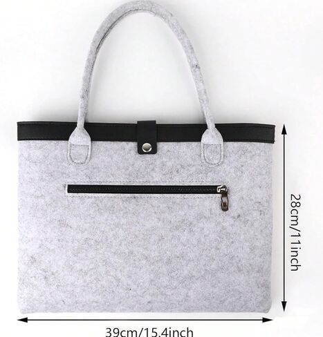 Felt Laptop Sleeve with Handle for Laptop, Minimalist Felt Computer Case for Women, Lightweight Portable Laptop Tote in Kuwait