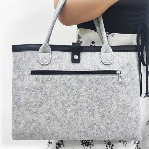 Felt Laptop Sleeve with Handle for Laptop, Minimalist Felt Computer Case for Women, Lightweight Portable Laptop Tote in Kuwait