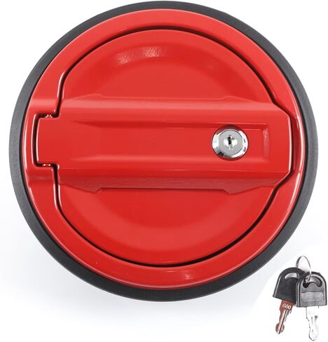 Fuel Filler Door Locking Gas Tank Cap Cover for Hummer H2 2003-2009 Accessories Fuel Filler Door Gas Cap Cover Anti-theft Locking Fuel Filler Tank Cover Fuel/Gas Tank Cap Replacement Aluminum (Black1) in Kuwait