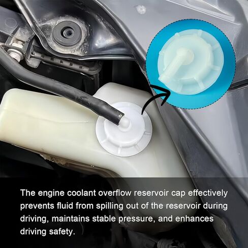Coolant Reservoir Cap, Radiator Coolant Reservoir Tank Cap with Joint, Compatible with Honda Accord Civic Pilot Insight Element, Replace OEM: # 19106-RNA-A48 in Saudi Arabia