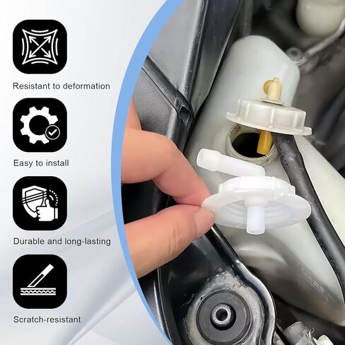 Coolant Reservoir Cap, Radiator Coolant Reservoir Tank Cap with Joint, Compatible with Honda Accord Civic Pilot Insight Element, Replace OEM: # 19106-RNA-A48 in Saudi Arabia