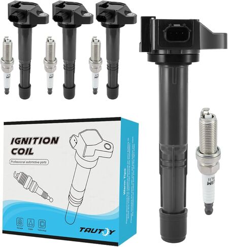 TAUTOY Set of 4 UF712 Ignition Coil Pack & Iridium Spark Plug (2.4L ONLY) For Acura ILX 2016-2020,TLX 2015-2020,For Honda Accord 2013-2017,CR-V 2015-2019,Replace # 305205A2A01 6732315 48893 in Kuwait