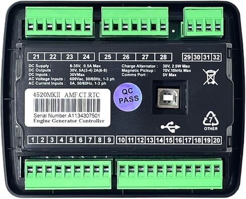 DSE4520 MKII AMF Diesel Generator Controller Panel Auto Mains Failure Control Module Copy 4520 for Parts in Saudi Arabia