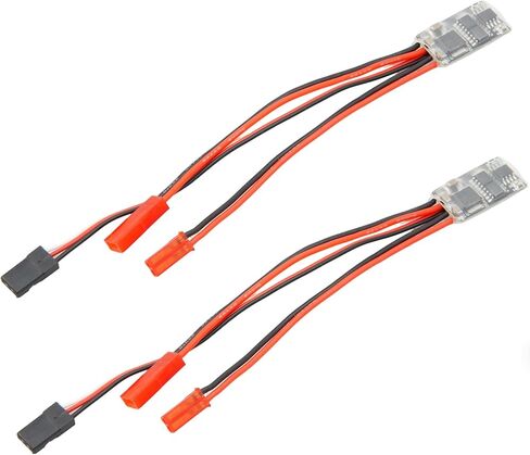 1S-3S Micro Brushed ESC 10A Dual-Way with/Without Brake 5V 1A BEC Motor Speed Controller for RC Vehicle Model Airplane (Two Way no Brake(2pcs)) in Saudi Arabia