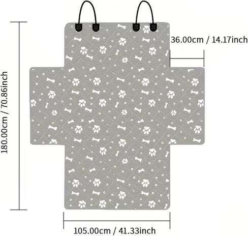 Pet Car Mat for Protecting The Trunk of Off-Road Vehicles, Thickened Dog Mat for Cars, Black in Kuwait