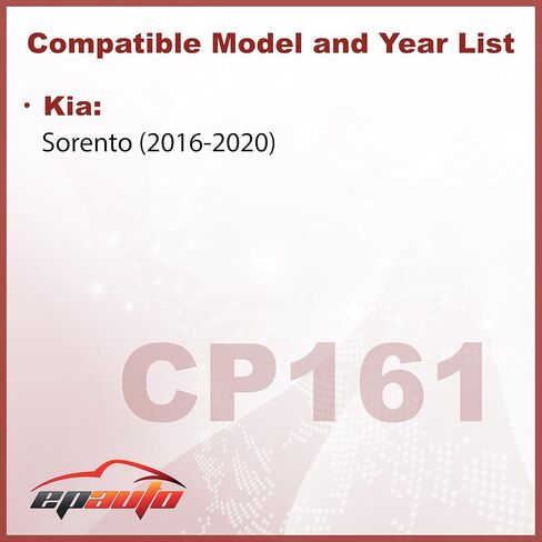 يتضمن فلتر هواء المقصورة EPAuto CP161 (CF12161) استبدال الكربون المنشط لكيا سورينتو (2016-2020) in Kuwait
