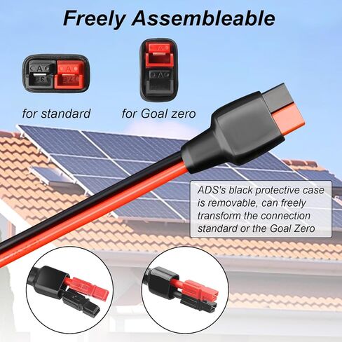 12AWG Anderson Connector Cable 3FT 30A Anderson Powerpole Connector Extension Cable with Housing Contacts for Solar Generators Controllers Portable Power Station and Battery DIY in Saudi Arabia