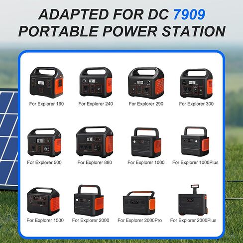 MEIRIYFA DC 7909 إلى DC 8020 محول DC7909 ذكر إلى DC8020 أنثى موصل لمحطة الطاقة المحمولة للوحة الشمسية مع سلسلة Jackery Explorer - 3 قطع in Kuwait