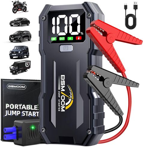 Jump Starter, 7000A 26800mAh Jump Starter Battery Pack, Car Jump Starter Battery Pack for up to All Gas and 10.0L Diesel Engines with LED Display, LED Light, Power Bank with Type C Port in Saudi Arabia