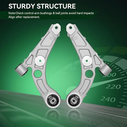 AUQDD 4Pc Suspension Kit Front Lower Control Arm and Ball Joint Fit For 2019 2020 2021 2022 2023 Je-ep Cherokee (OE# K643774 K643775 K500287 526-533 526-534 68285991AE 68285992AE 68224650AA) in Kuwait