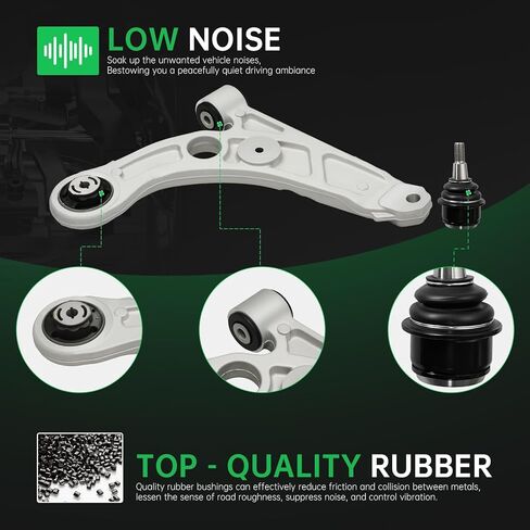 AUQDD 4Pc Suspension Kit Front Lower Control Arm and Ball Joint Fit For 2019 2020 2021 2022 2023 Je-ep Cherokee (OE# K643774 K643775 K500287 526-533 526-534 68285991AE 68285992AE 68224650AA) in Kuwait