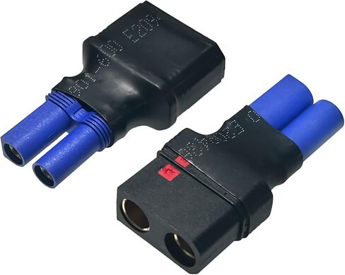 1Pairs QS8 to EC5 Adapter,EC5 Female to QS8-S Male Connector -,EC5 Male to QS8 Female Connector for Charging Lipo Battery RC Car, Drones, RC Boat Batteries in Kuwait