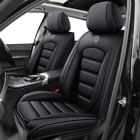 Car Seat Covers for Carnival,for KIA Carnival 2022-2026,Leather Waterproof Seat Covers,Compatible Airbag,Full Set Breathable Car Seat Protectors for Most Cars(Black&Coffee) in Saudi Arabia