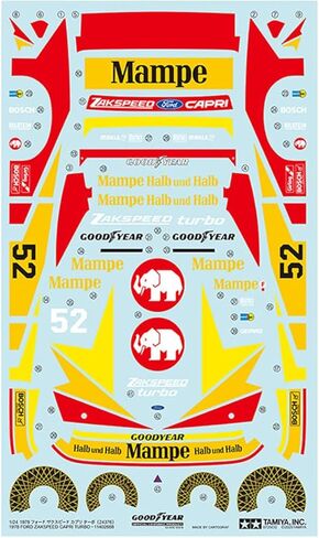 TAMIYA 24376 1978 Ford Zakspeed Capri Turbo Car 1:24 Model Kit in Kuwait