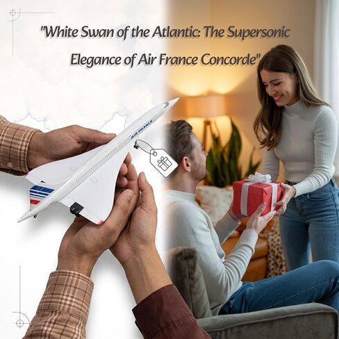 1/200 Concorde Airplane Model Air France Diecast Metal Aircraft Models for Display Collections or Gift in Kuwait