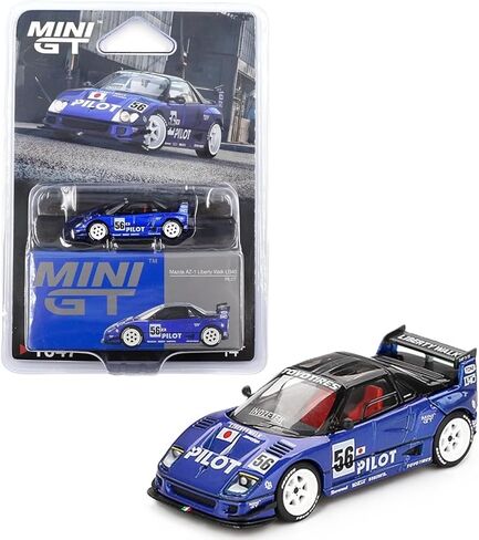 نموذج سيارة Diecast متوافق مع Mini GT 1:64 Mazda AZ-1 Liberty Walk LB40 White 2024 Tokyo Auto Salon إصدار محدود MGT00953 in Kuwait