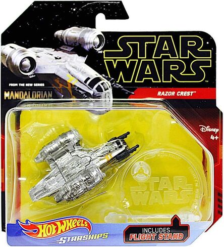 Razor Crest Star Wars The Mandalorian Hot Wheels Diecast Starships with Flight Stand in Kuwait
