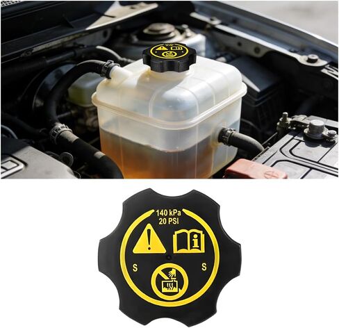 Car Coolant Reservoir Cap, Vehicle Coolant Reservoir Tank Cover Replaces OEM#13502353 13598760 1305248, Compatible with HHR Spark Volt Cobalt CT4 Allure Trailblazer Yukon in Saudi Arabia