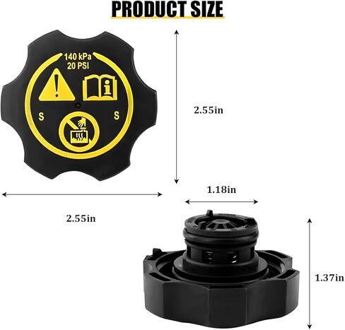 Car Coolant Reservoir Cap, Vehicle Coolant Reservoir Tank Cover Replaces OEM#13502353 13598760 1305248, Compatible with HHR Spark Volt Cobalt CT4 Allure Trailblazer Yukon in Saudi Arabia