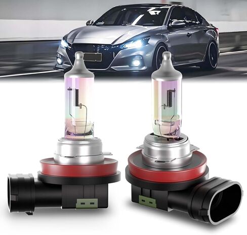 SHENKENUO Fit For Nissan Altima (2007-2018) H9 High Beam + H11 Low Beam Ultra - High Performance Halogen Headlight Bulbs Combo,Plug-n-Play,Pack of 4 in Saudi Arabia