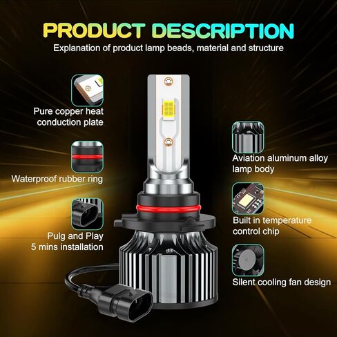 Compatible for GMC Sierra 1500 2500 3500 High Low Beams Bulbs 1999 2000 2001 2002 2003 2004 2005 2006, 6500K White Powersports Lights, Plug and Play, for Off-Road Use, Pack of 4 in Saudi Arabia