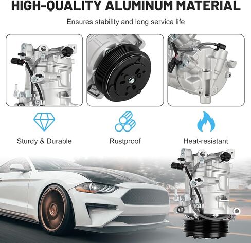ILONPA New AC Air Conditioning Compressor with Clutch for Infiniti Q50 2016-2021 3.0L, for Q50 2014-2015 3.7L, for Infiniti Q60 2017-2020 3.0L 97588, 98588 in Kuwait