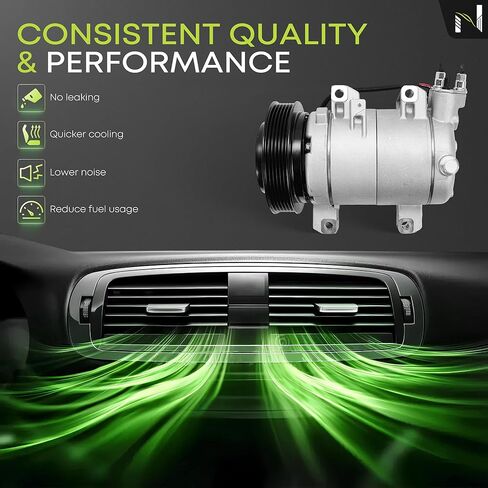 AC Compressor with Clutch for Nissan Rogue 2008-2013 & Rogue Select 2014-2015 2.5L 4-Cylinder in Saudi Arabia