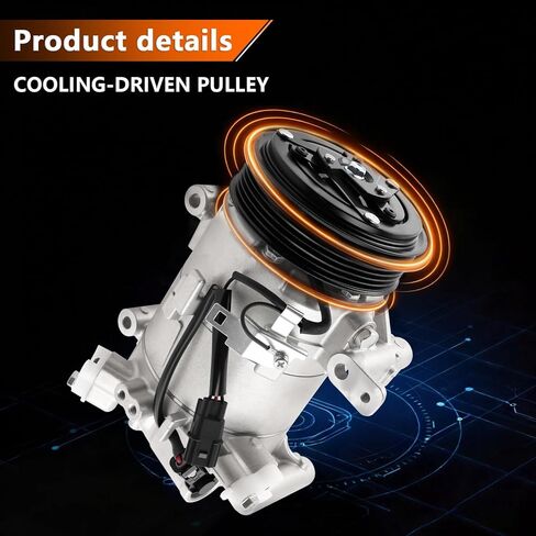 Air Conditioner AC Compressor with A/C Clutch Compatible with Civic 2016-2021 (2.0L Only) Replace 01141492 06576559 388105BAA0 in Saudi Arabia