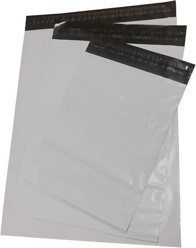 White Poly Mailers Mixed Size Shipping Envelopes Bags 21 Pcs (7 Each: 10x13,12.5x16,15x19") in Saudi Arabia