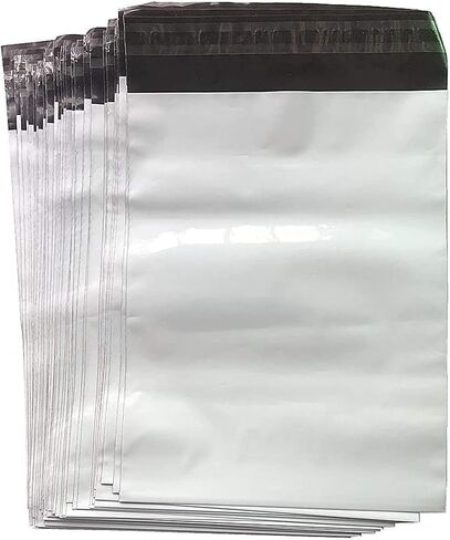 White Poly Mailers Mixed Size Shipping Envelopes Bags 21 Pcs (7 Each: 10x13,12.5x16,15x19") in Saudi Arabia