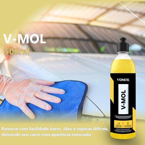 شامبو غسيل السيارات Vonixx V-MOL 500 مل (16.9 أونصة سائلة) - مركز متوازن درجة الحموضة قابل للتحلل الحيوي لإزالة الأوساخ الثقيلة والطين والشحوم برائحة الكرز in Kuwait